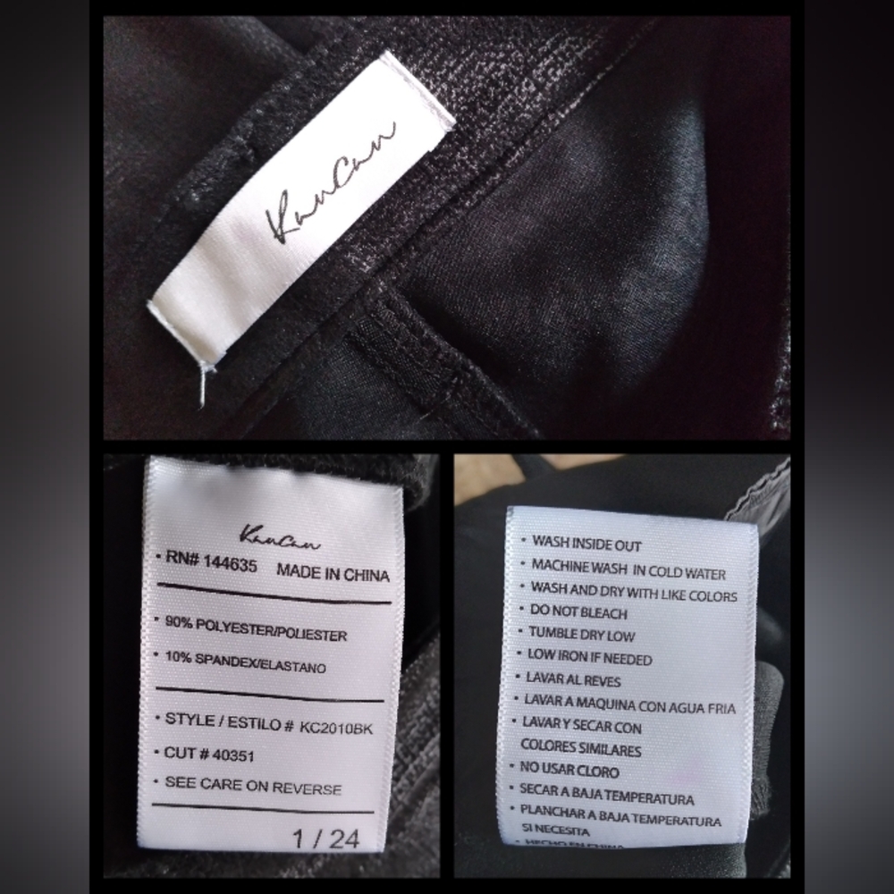 KanCan Carly Ultra High Rise Faux Leather Super Skinny pants, size 1/24 - Picture 7 of 9